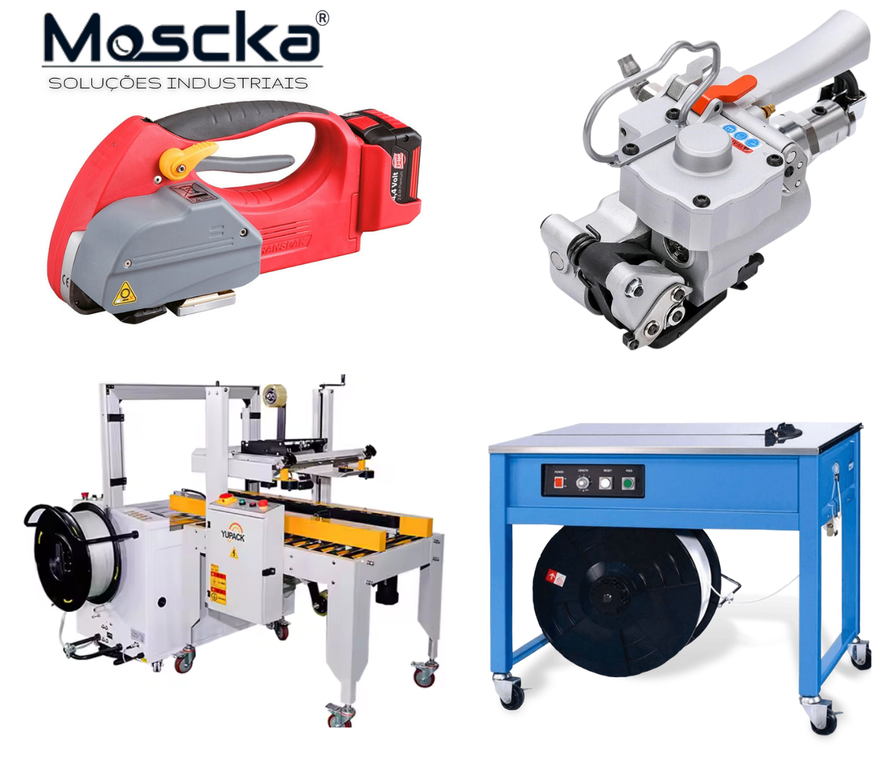Máquina de arqueação com fita industrial Moscka